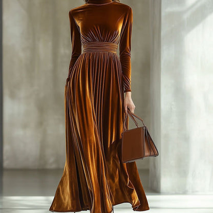 Robe élégante à manches longues pour femme