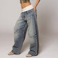 Women's Vintage Low-Rise Wide-Leg Jeans